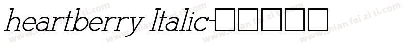 heartberry Italic字体转换